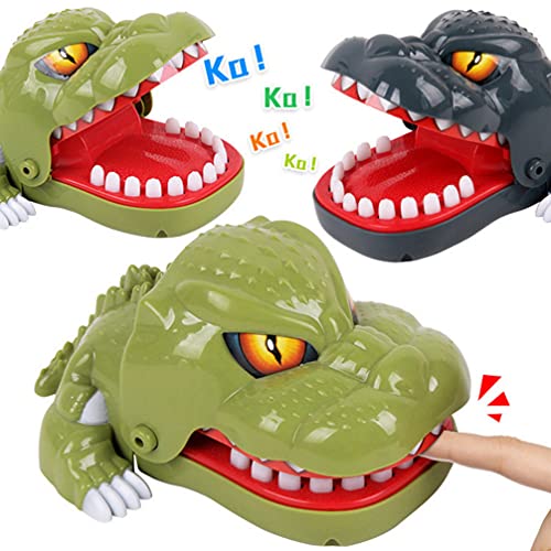 Tomaibaby Juego de Dientes de Dinosaurio para Niños 1 Pieza de Nuevo Juguete de Dinosaurio Morder El Dedo con Sonidos Clásico Dentista Juego de Acción Familiar Juego Práctico Juguete