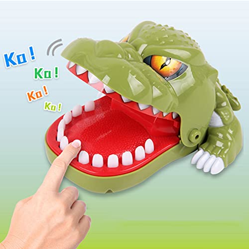 Tomaibaby Juego de Dientes de Dinosaurio para Niños 1 Pieza de Nuevo Juguete de Dinosaurio Morder El Dedo con Sonidos Clásico Dentista Juego de Acción Familiar Juego Práctico Juguete