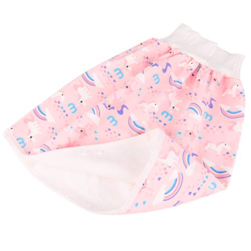 Tomaibaby Pantalones de Entrenamiento de Algodón Faldas de Pañales para Bebés para Bebés Y Niñas Ropa de Cama para Dormir Durante La Noche para El Entrenamiento para IR Al Baño 0-4 Años