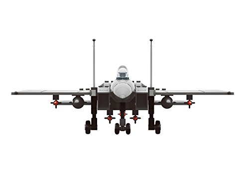 Top Race Enclavamiento del edificio F15 Fighter Jet Modelo de avión Juego de bloques de juguete Juego de 271 enclavamientos.