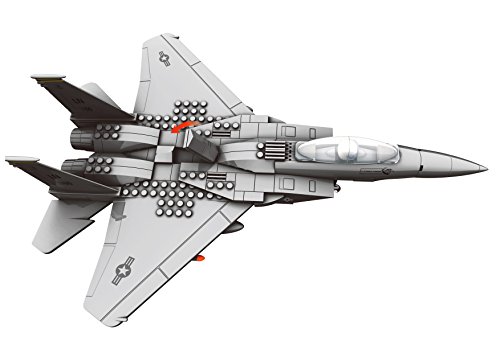 Top Race Enclavamiento del edificio F15 Fighter Jet Modelo de avión Juego de bloques de juguete Juego de 271 enclavamientos.