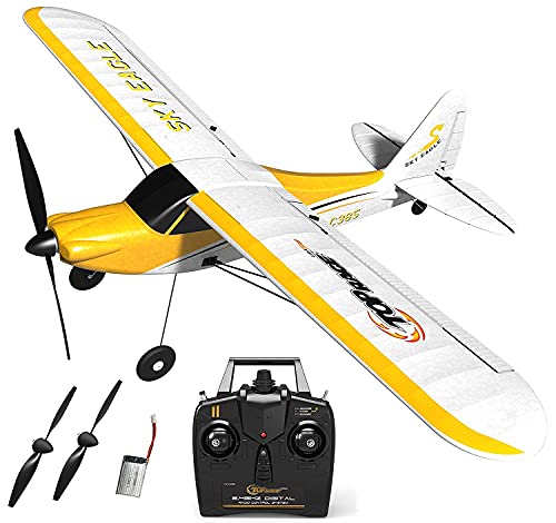 Top Race TR-C385 TR-C385 - Avión de control remoto para adultos y niños con 4 canales, fácil y listo para volar, gran regalo para adultos y niños