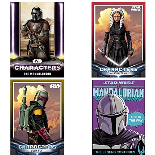 Topps Pack de Inicio Star Wars Mandalorian Trading Cards Colección Oficial de Cartas, Incluye 20 Cartas