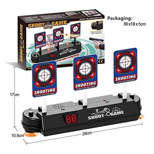 TOPWAYS® Objetivo Digital Electrónico para Pistolas Nerf, Auto Reset Scoring de Disparo Objetivo Reinicio Automático para Nerf Pfeile Juguete Pistolas N-Strike Elite / Mega / Rival Serie