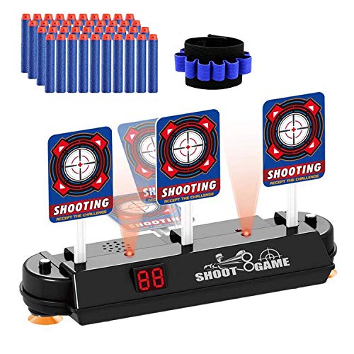 TOPWAYS® Objetivo Digital Electrónico para Pistolas Nerf, Auto Reset Scoring de Disparo Objetivo Reinicio Automático para Nerf Pfeile Juguete Pistolas N-Strike Elite / Mega / Rival Serie