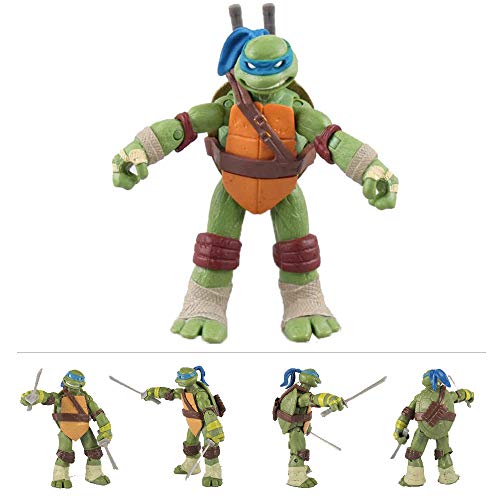 Tortugas Ninja Set,Teenage Mutant Ninja Turtles Figura, Acción Modelo de Personaje Colección de Cumpleaños para Niños,12cm