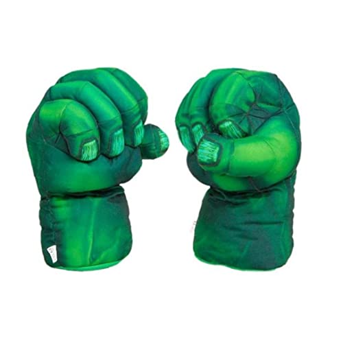 TOSSPER 2 Unids/Par Fiesta Superhéroe Traje Hulk Manos Guantes Boxeo Guantes para Niños Niños Niños Divertidos Juguetes Guante Verde