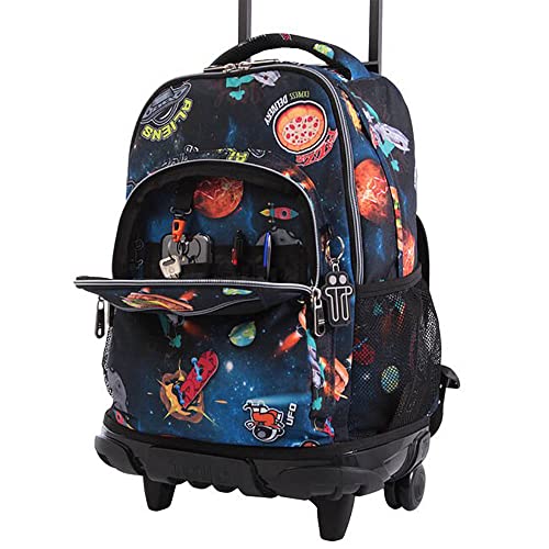 TOTTO Morral Rue Bomper Renglones Mochila con Ruedas, Adultos Unisex, Azul (Azul), Talla Única