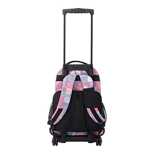 TOTTO Morral Rue Bomper Renglones Mochila con Ruedas, Adultos Unisex, Rosa (Rosa), Talla Única