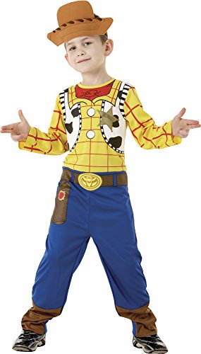 Toy Story - Disfraz de Woody clásico en caja para niño, infantil 5-7 años (Rubie's 883857-M)