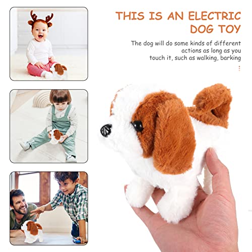 TOYANDONA Perrito Perro Juguete Caminando Perro Juguete Electrónico Juguete Interactivo Electrónico Juguetes Juguetes de Peluche Juguete Juguete Juguete Juguetes Juguetes para Niño Niña