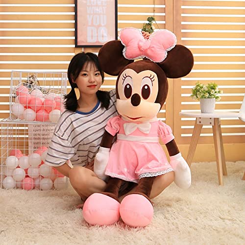 ToysAce 1 Pieza 50 cm / 65 cm Nuevo Peluche Mickey & amp Minnie Mouse Peluche Suave Mickey Minnie Amantes muñecas cojín Almohada cumpleaños Boda Regalos para Chico niños Mickey50CM