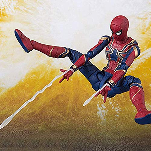 TOYSSKYR Iron Spider-Man Avengers Infinite War Action Modelo de Juguete ( Color : Red , Size : 14*16cm )