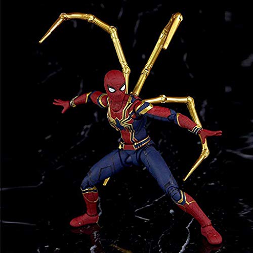 TOYSSKYR Iron Spider-Man Avengers Infinite War Action Modelo de Juguete ( Color : Red , Size : 14*16cm )