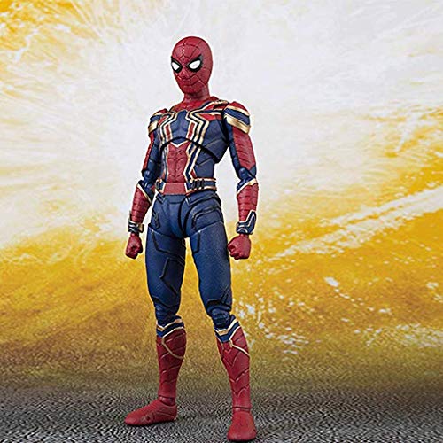 TOYSSKYR Iron Spider-Man Avengers Infinite War Action Modelo de Juguete ( Color : Red , Size : 14*16cm )