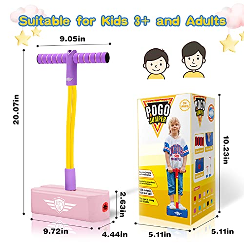 Toyzey Juguetes Niñas 3 4 5 6 7 8 9 10 11 12 Años,Pogo Stick Regalos Niña 3-12 Años Juguetes para Niñas de 3-12 Años Regalos Niños Cumpleaños Niñas