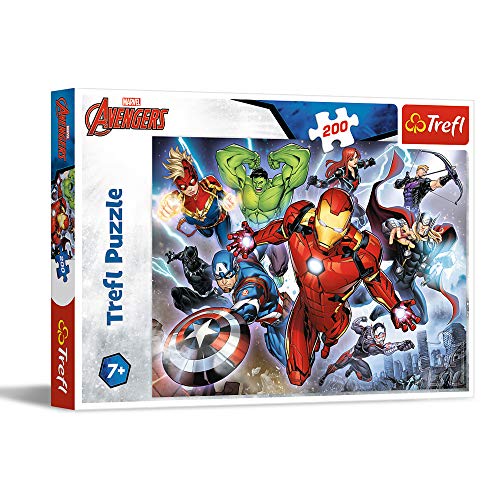 Trefl- Marvel Avengers 200 Teile, für Kinder AB 7 Jahren Puzzle, Multicolor (13260)