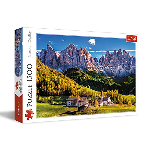 Trefl- Villnößtal, Dolomiten, Italien 1500 Teile, Premium Quality, für Erwachsene und Kinder AB 12 Jahren Puzle, Multicolor (26163)