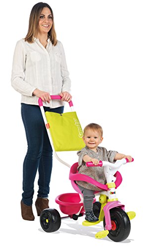 Triciclo Be Fun Confort rosa con bolso y volquete (Smoby 740406)