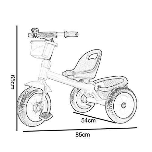 Triciclo Bebe Triciclo Triciclo,Tiene Capacidad for múltiples Funciones de los niños del Triciclo portátil,2-5 años del bebé al Aire Libre Triciclo,3 Colores,65x85x54cm(Color:Azul) (Color : Green)