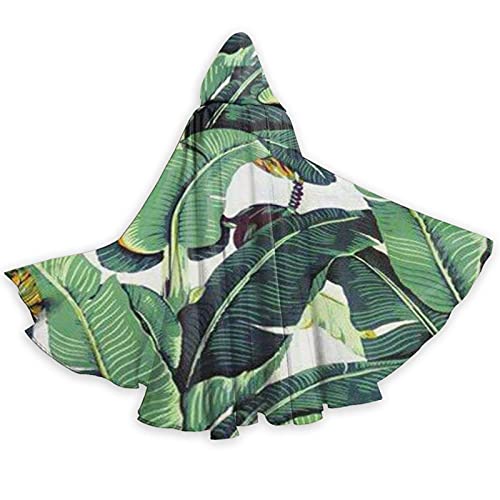 Tropical Banana Palm Leaves - Capa con capucha para disfraz de cosplay