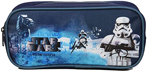 Trousse scolaire rectangulaire Star Wars Bleue Bagtrotter