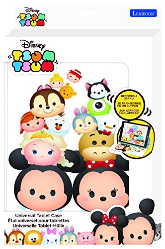 Tsum Tsum MFP100TT Disney TsumTsum-Funda Universal para Tablet De 7"A 10", Multicolor (Lexibook