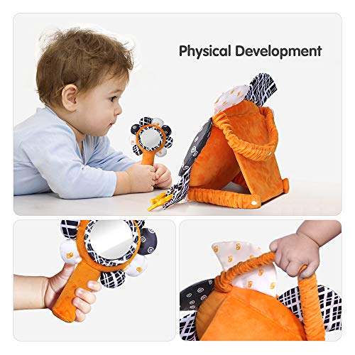 Tumama Juguetes con Espejos para bebés,Sonajero Bebé recién Nacido,Cochecito para niños Cochecito de bebé Juguetes Colgantes,Peluche Suaves Juguetes para bebés de 3 6 9 12 Meses(2 Pack)