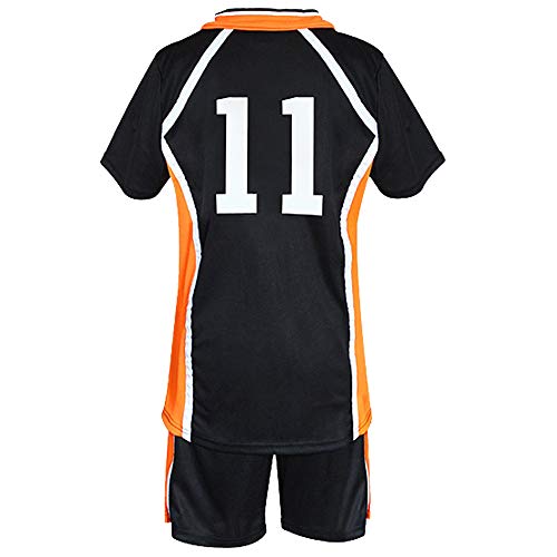 TUMUSKER Haikyuu - Traje de cosplay para la escuela secundaria y el equipo de voleibol uniforme para Karasuno Sportwear Jersey (Kei Tsukishima, s, s)