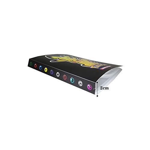 TUXUNQING Tarjetero Pokémon, Álbum de Cartas Coleccionables Pokémon, Álbum de Entrenador de Cartas Pokémon GX EX. El álbum Tiene 30 páginas y Puede Contener 240 Tarjetas. (Pikachu3)