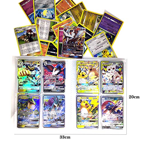 TUXUNQING Tarjetero Pokémon, Álbum de Cartas Coleccionables Pokémon, Álbum de Entrenador de Cartas Pokémon GX EX. El álbum Tiene 30 páginas y Puede Contener 240 Tarjetas. (Pikachu3)