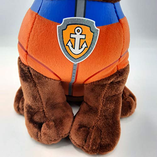 TY- Paw Patrol Patrulla Canina, Zuma, Color marrón, naranja, 23 cm (United Labels Ibérica 96324TY)