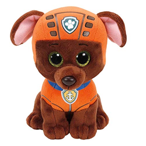 TY- Paw Patrol Patrulla Canina, Zuma, Color marrón, naranja, 23 cm (United Labels Ibérica 96324TY)