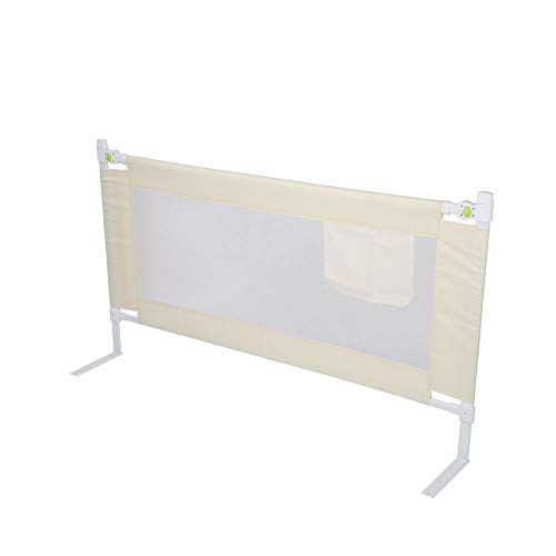 Ueohitsct Riel de cama plegable de seguridad para niños pequeños con hebilla bloqueable