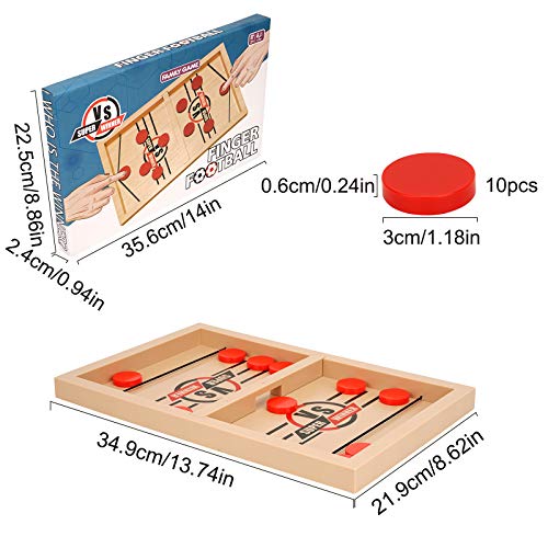 Ulikey Juego de Mesa de Hockey, Juegos de Tablero de Catapulta, Fast Sling Puck Game, Juego de Tablero de Ajedrez Interactivopara la interacción Entre Padres e Hijos, Juego de Escritorio (A)