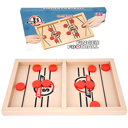 Ulikey Juego de Mesa de Hockey, Juegos de Tablero de Catapulta, Fast Sling Puck Game, Juego de Tablero de Ajedrez Interactivopara la interacción Entre Padres e Hijos, Juego de Escritorio (A)