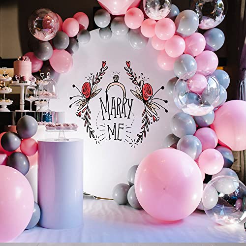 Ulikey Soporte Redondo de Globos, Grande Juego de Soporte de Globo, Kit de Arco de Globo Redondo de Extraíble Decoración de Globos para Cumpleaños, Boda, Fiesta de Bebé (150cm) (Grande)