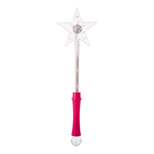 Ultra 1 Rosa Luz LED Varita Mágica Luminosa Juguetes de Princesa Varita Magica Niña con Bola de Disco Varita Luminosa Barita Magica Niña Ideal para Fiestas Varitas Luminosas