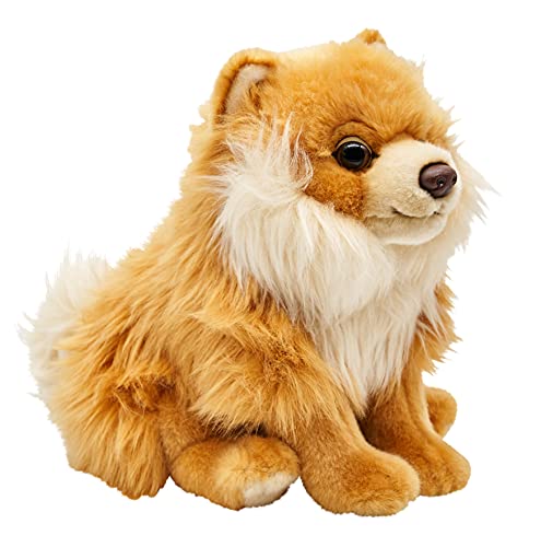 Uni-Toys - Pomerania, Sentado - 23 cm (Altura) - Puntiagudo - Perro de Peluche - Peluche de Peluche (HT-30161)