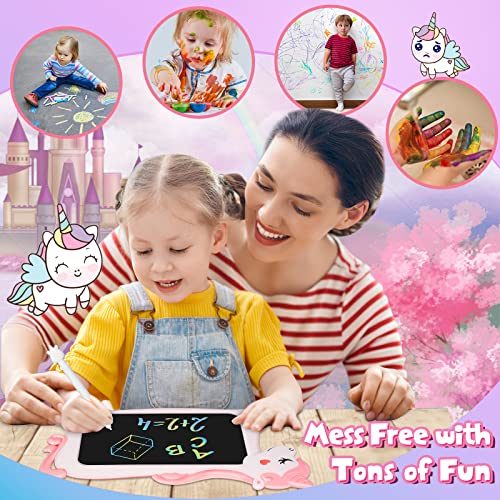 Unicornio Juguete Niños Niñas Regalos - Tableta Escritura LCD Juegos Educativos Juguetes Niña 2 3 4 5 6 7+ Años, Regalos Cumpleaños Navidad Originales Infantil Pizarra Digital Tablet para Dibujo Niños