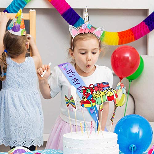 Unidades de Diademas de Unicornio,Diadema de Unicornio de Plástico,Unicorn Headbands,Diademas de Plástico para Niñas,Diadema de Unicornio,Diademas de Plástico,para Cumpleaños,Halloween,Navidad (C)