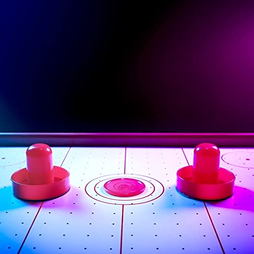 Unomor Air Hockey - Juego de 4 arandelas de Hockey sobre aire para objetos, paletas de repuesto, disfraz para mesas de juegos (4 pulsadores 8 rojas, arandelas)