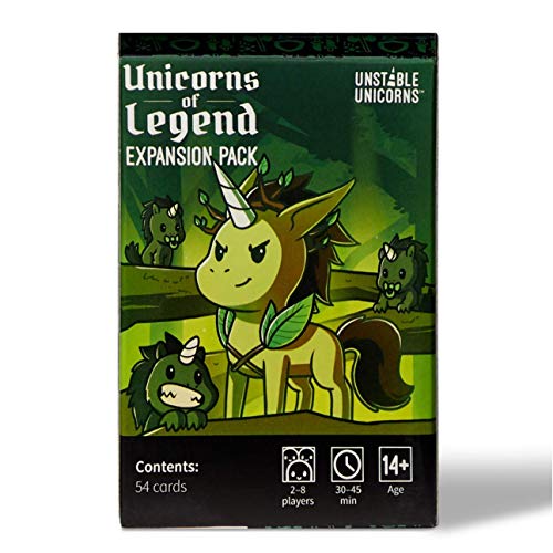 Unstable Unicorns Pack de expansión de Legend – diseñado para ser añadido a tu juego de cartas de unicornios inestables