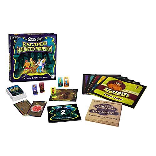 USAopoly Scooby-Doo Board Game Escape from the Haunted Mansion - A Coded Chronicles™ Ga