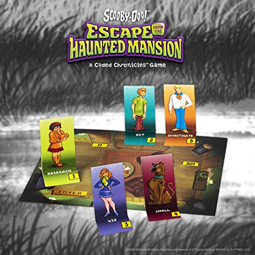 USAopoly Scooby-Doo Board Game Escape from the Haunted Mansion - A Coded Chronicles™ Ga