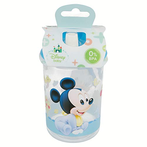 VASO CON BOQUILLA TRANSPARENTE 360 ML | MICKEY MOUSE - DISNEY - BABY PAINT POT