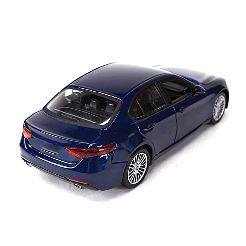 Vehículo a Escala 1:24 For Al-FA Romeo Giulia Deportes Coche Estado Estado Matrices Vehículos Modelo Coleccionable Coche Educativo Niños Regalos Niño Juguete (Color : Blue)