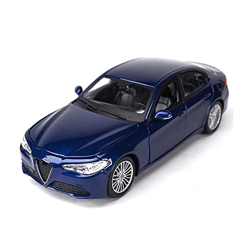 Vehículo a Escala 1:24 For Al-FA Romeo Giulia Deportes Coche Estado Estado Matrices Vehículos Modelo Coleccionable Coche Educativo Niños Regalos Niño Juguete (Color : Blue)