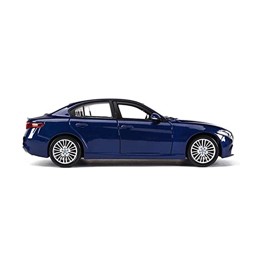 Vehículo a Escala 1:24 para Al-FA Romeo Giulia Coche Deportivo Estático Vehículos Fundidos A Presión Modelo Coleccionable Decoraciones Interiores De Coche Regalo De Coche (Color : Blue)