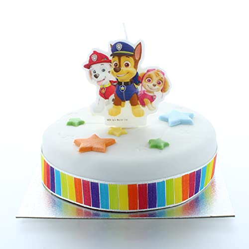 Vela de pastel de cumpleaños de Paw Patrol